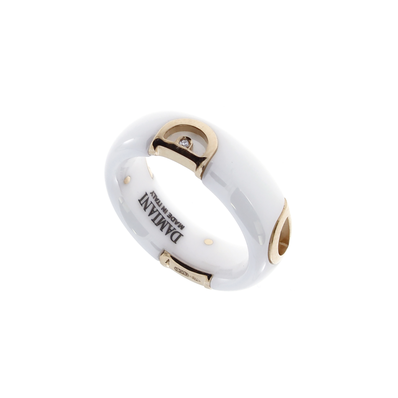 DAMIANI Dアイコン リング Damiani D.Icon White Ceramic,
